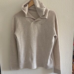 Vince Cream Hooded Sweater